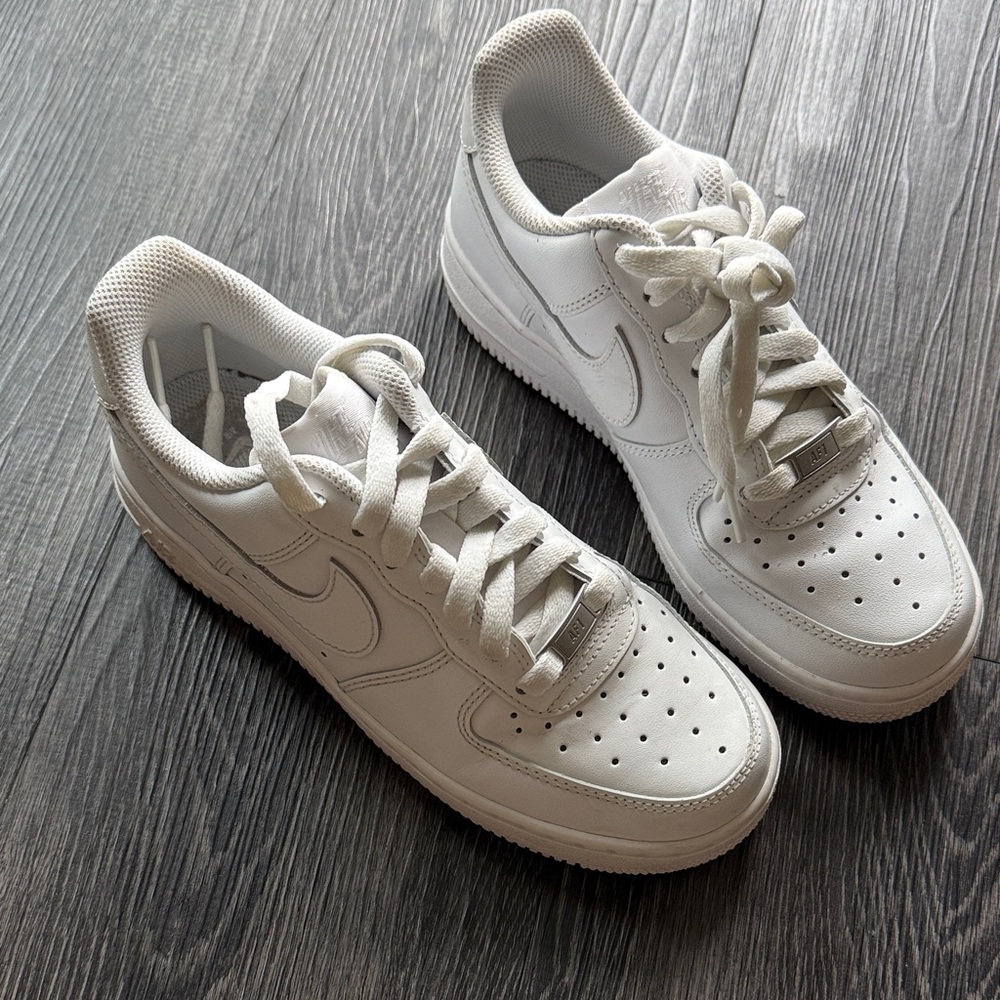Nike White Low-Top Leather Sneakers